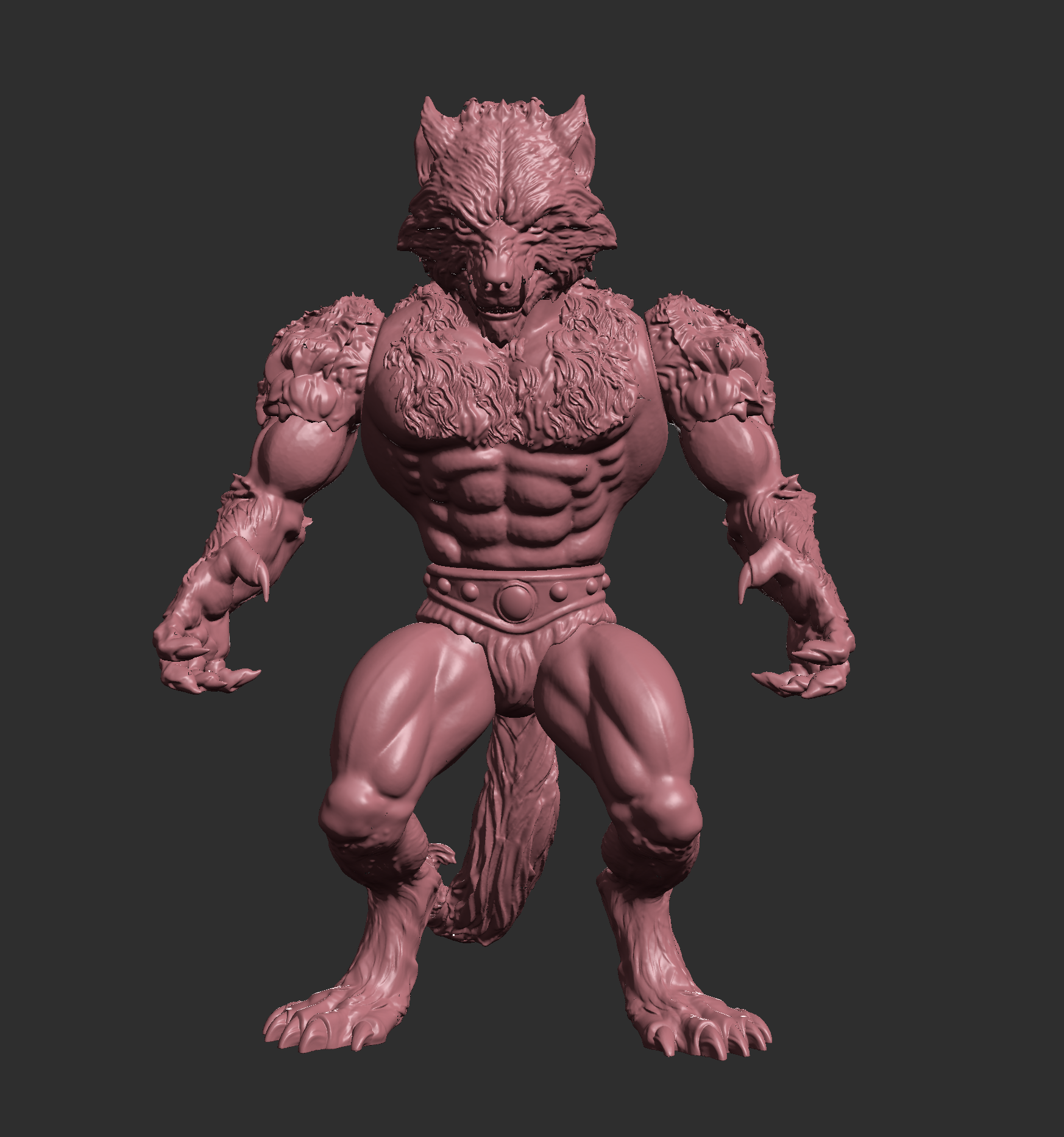 Free OBJ file TERROR werewolf motu・3D printable object to download・Cults