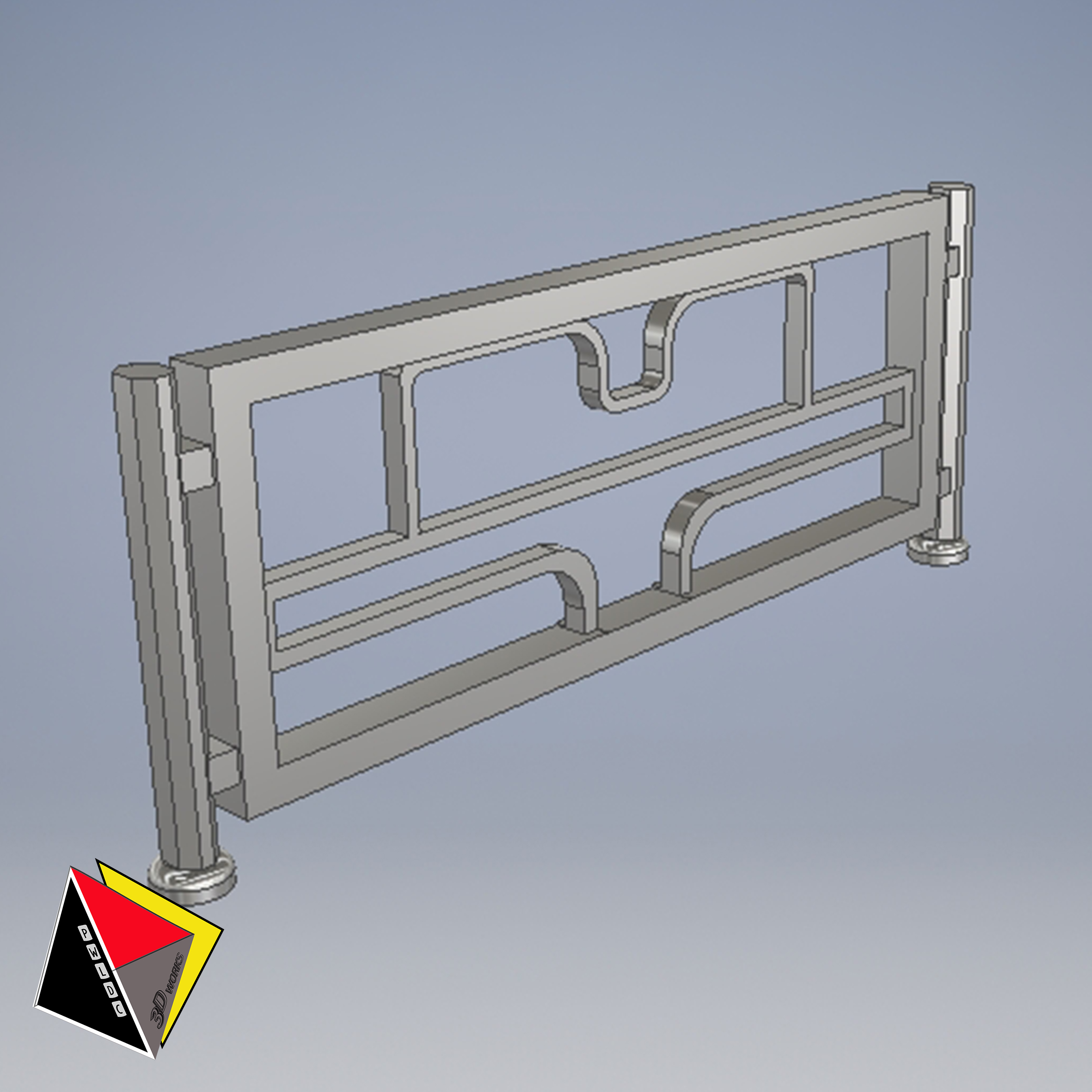 Free STL file Pedestrian Railing Street Diorama's 1/64 Scale・3D ...
