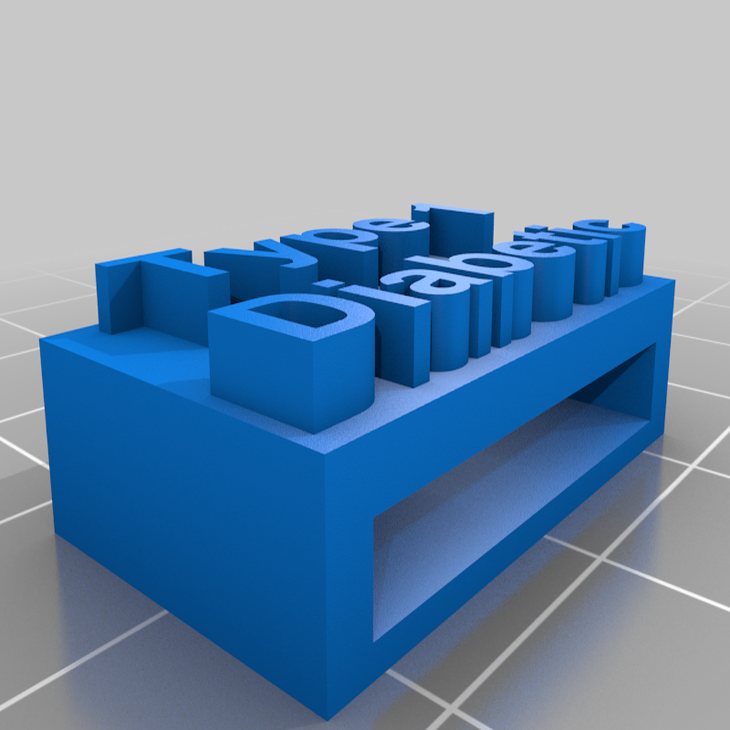 Free 3D file Type 1 Diabetic Apple Watch Slider 🍎・3D printer design to