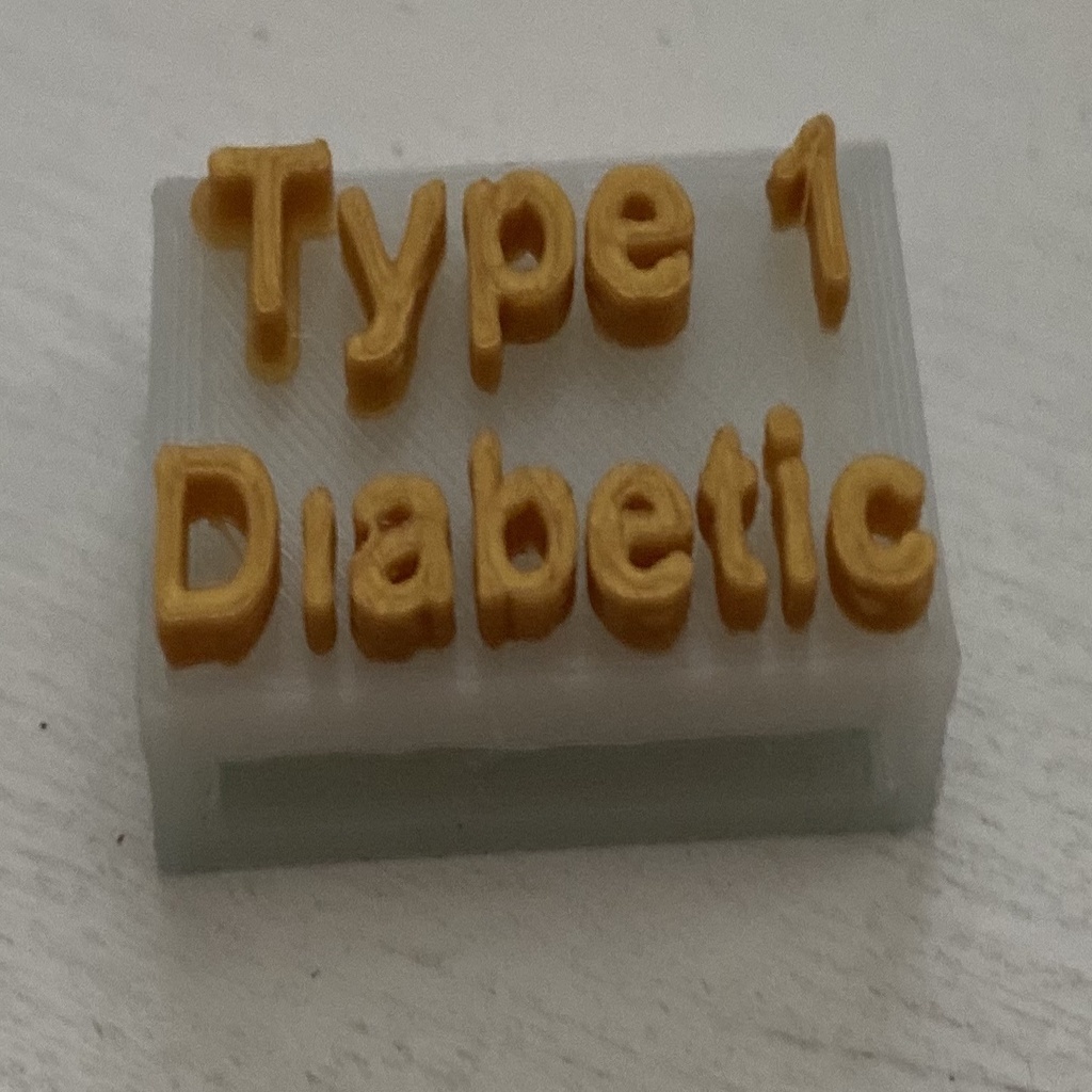 Free 3D file Type 1 Diabetic Apple Watch Slider 🍎・3D printer design to