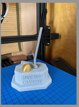 Free STL file Mini putt Champion trophy (remix)・3D printing idea to ...
