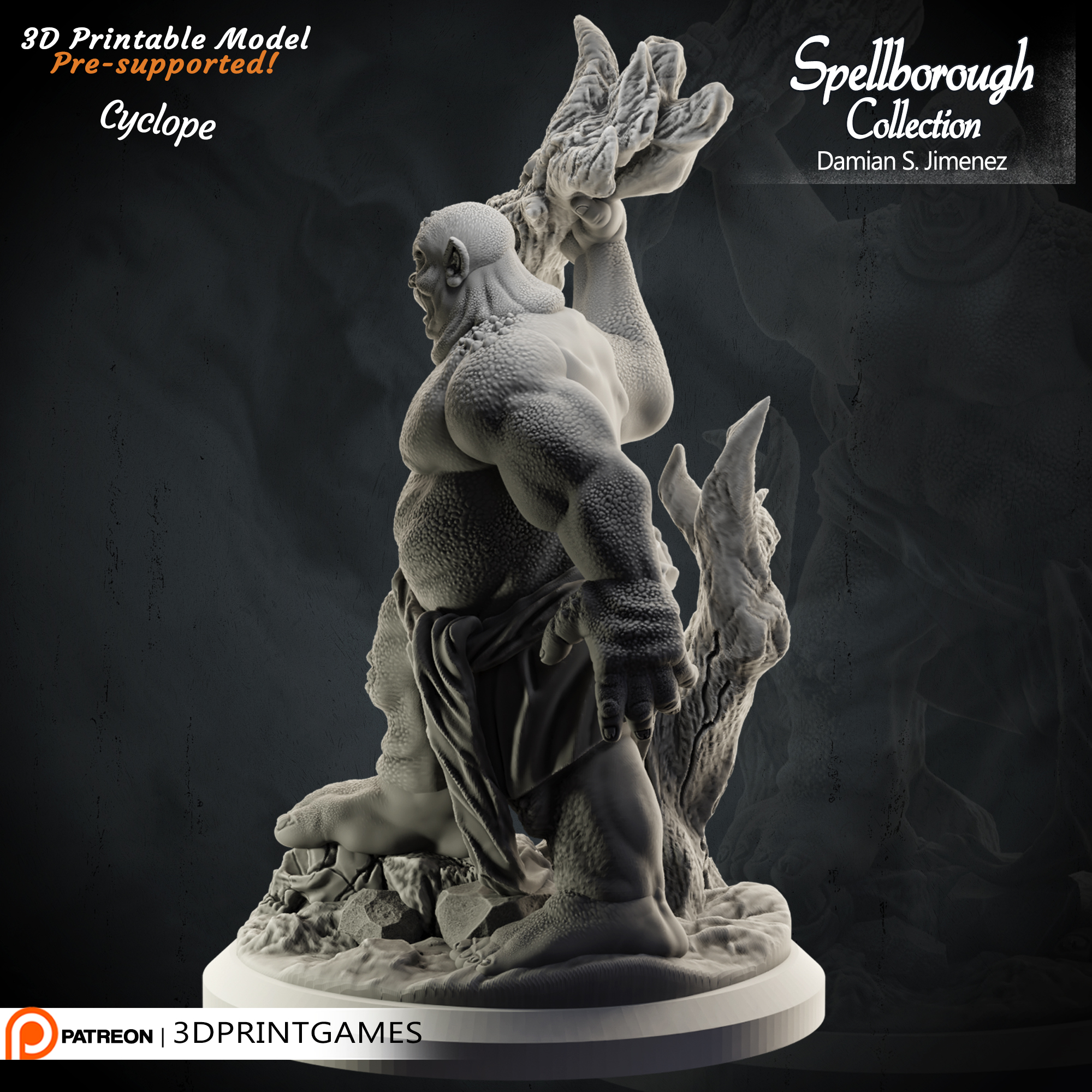 Archivo STL Cyclops 3d printable character for board games and tabletop ...