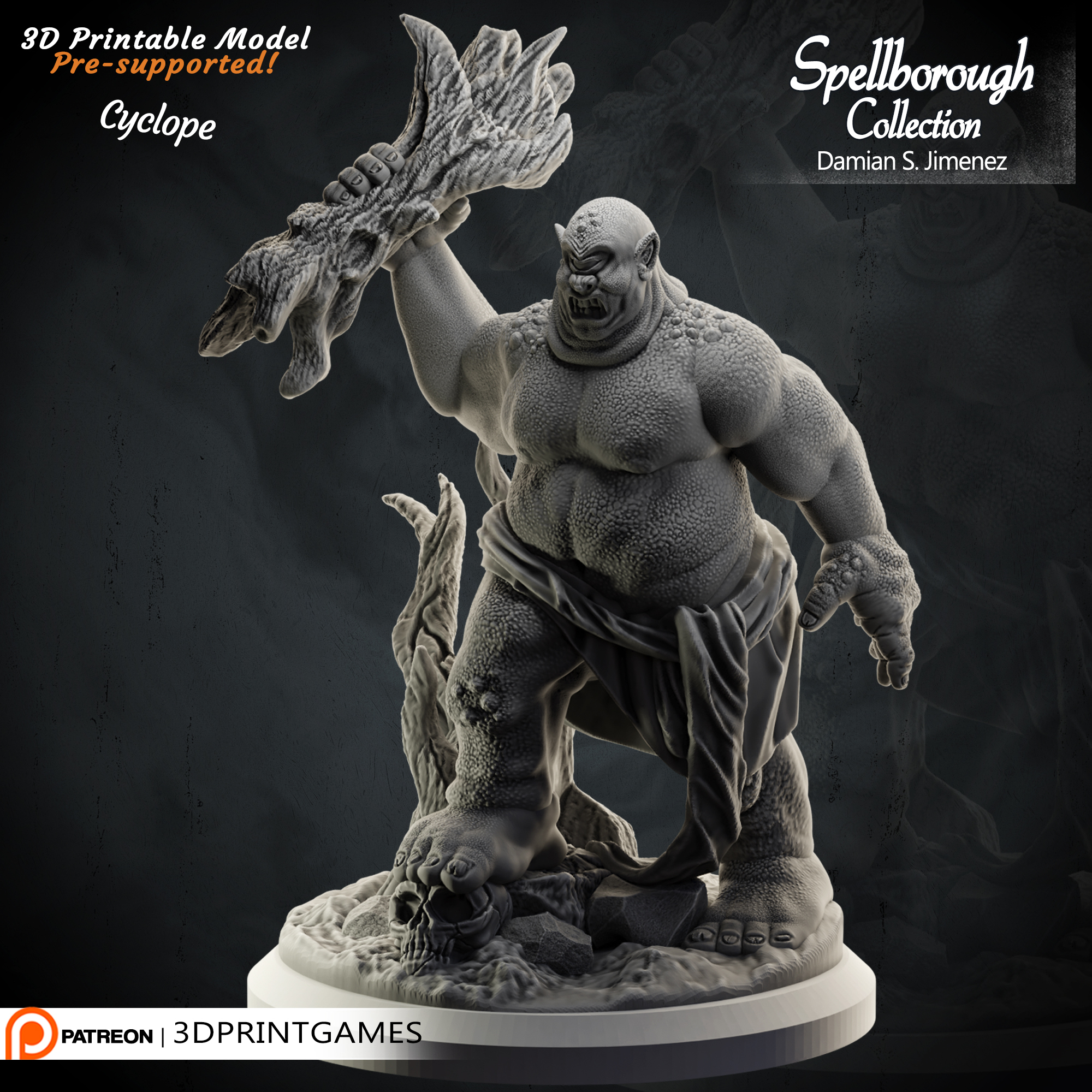 Archivo STL Cyclops 3d printable character for board games and tabletop ...