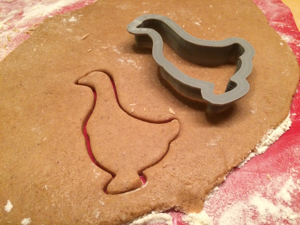 Goose Cookie Cutter 3D model