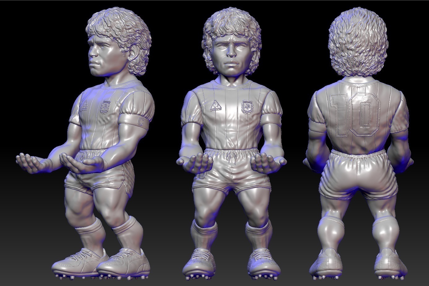 maradona maradona world cup 86 mobile phone and joystick holder 3D model