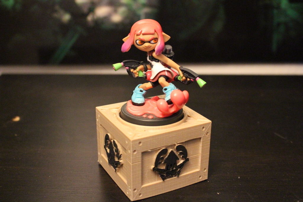 Free 3D file Splatoon Amiibo Stand - Wood Crate 🪵・3D print design to ...