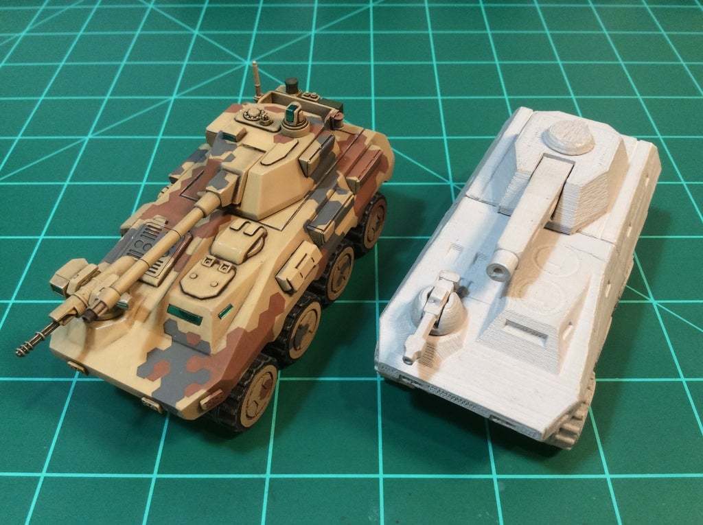Free STL file Mk.V (Okapi) A.M.V.P. Fictional Armored Fighting Vehicle ...