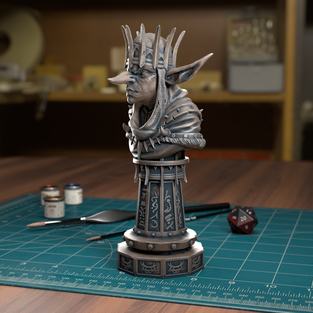 STL file Goblin Chess Queen [Pre-Supported]・Design to download and 3D ...