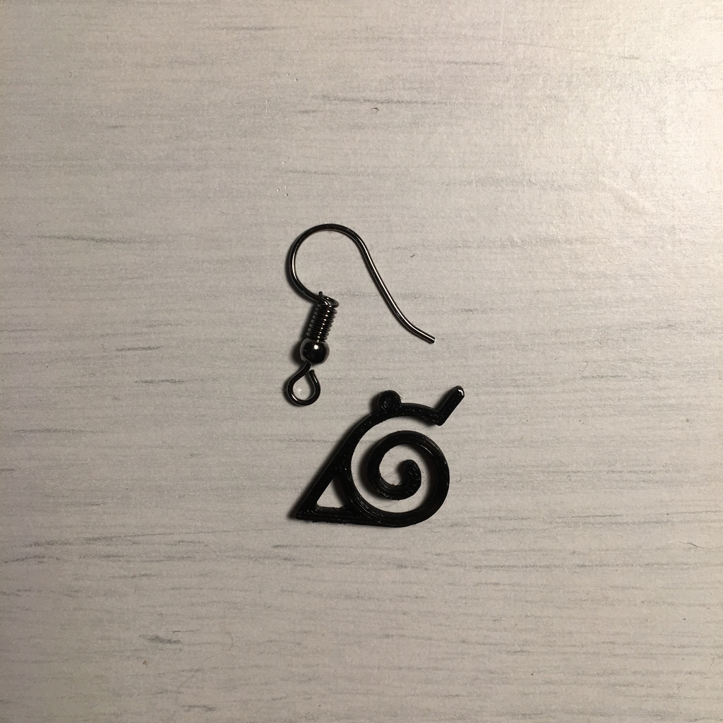 Free 3D file Konoha earring - Naruto 💍・Template to download and 3D ...
