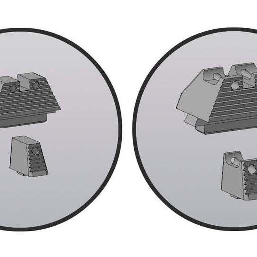 Download free STL file Glock front sight/whole sight • 3D printer model