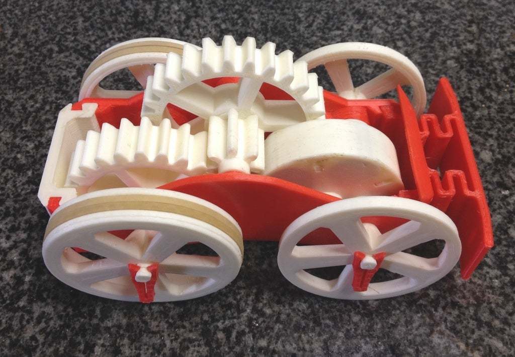 Download free STL file Flywheel Toy Car • 3D print template ・ Cults