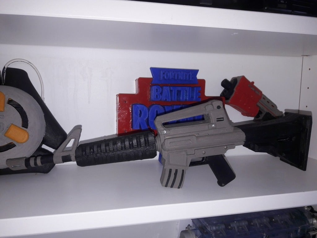 Free STL file assault rifle fortnite 🔫・3D printable model to download・Cults