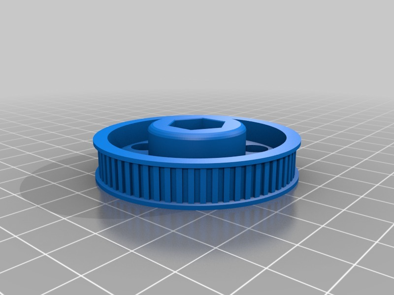 Free STL file Timing gear M8 T2.5 64 tooth 50mm・Object to download and ...