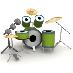 Free STL file Drumset 🎨・3D print model to download・Cults