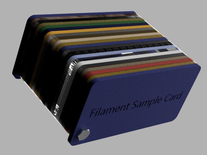 Free STL file Filament Sample Card Holder・Template to download and 3D ...