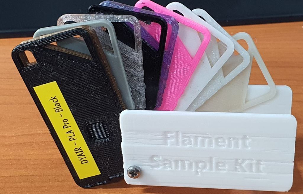 Free STL file Filament Sample Card Holder・Template to download and 3D ...