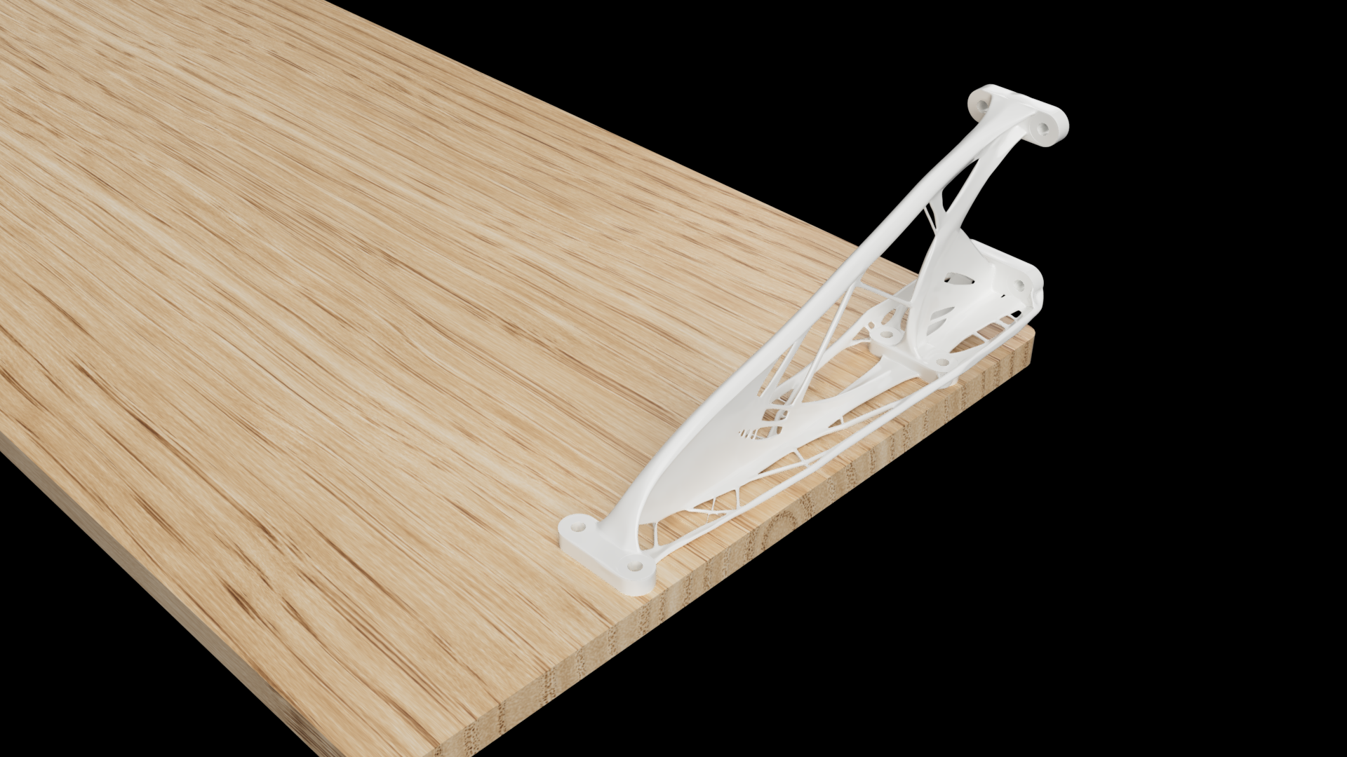 Free STL file Generative Design / Topology Shelf Bracket・3D print