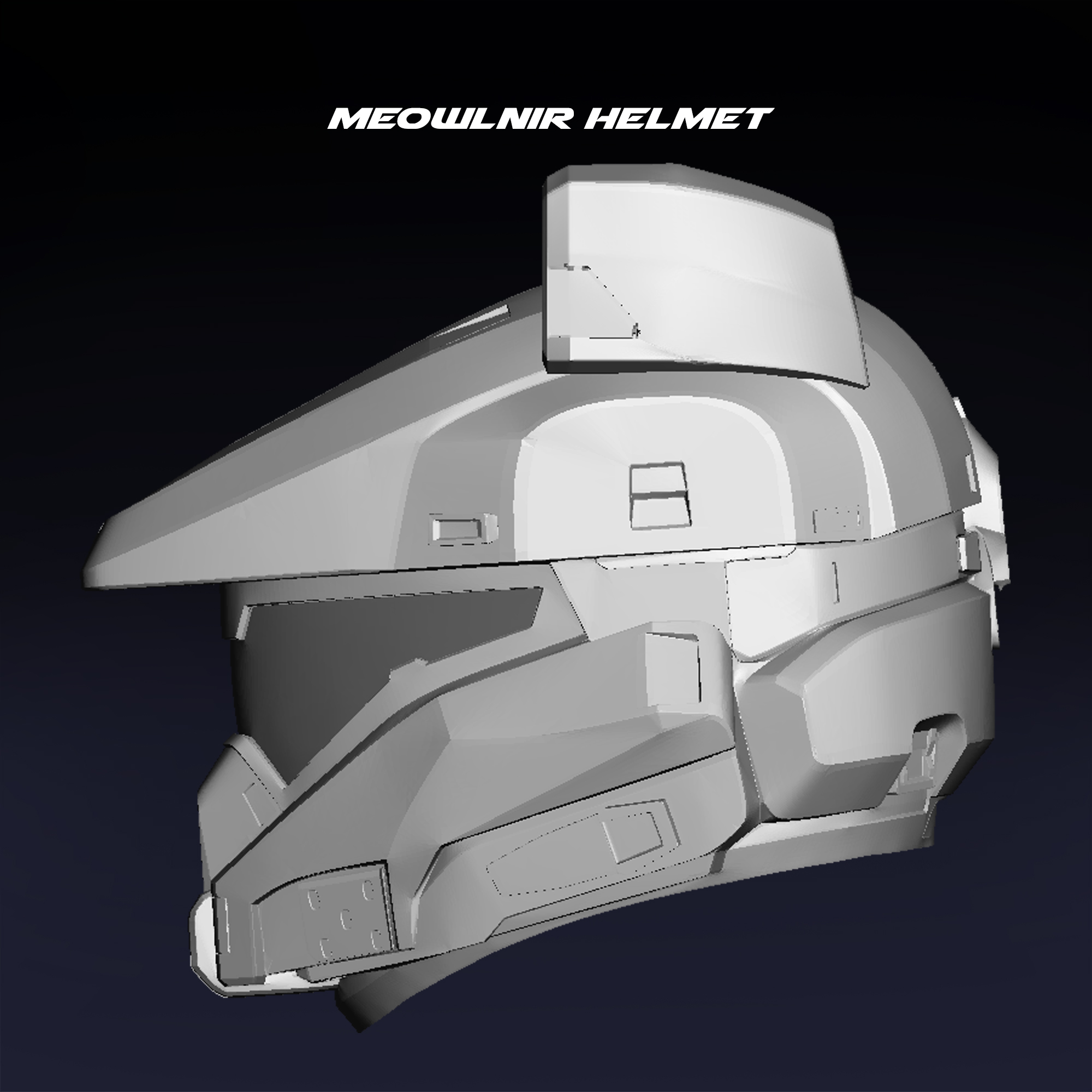 3D file Halo Infinite Meownir Wearable Helmet Cat Ears・Design to