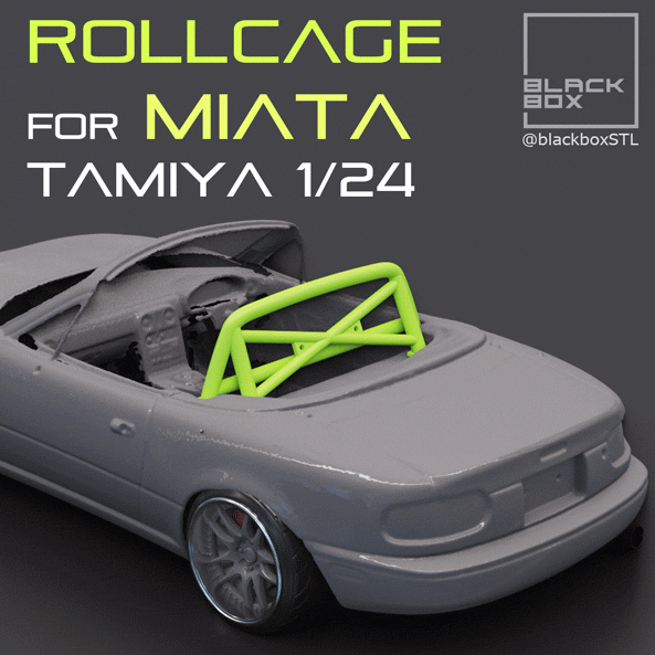 STL file MAZDA MIATA ROLLCAGE For TAMIYA 1/24 MODELKIT・3D printing