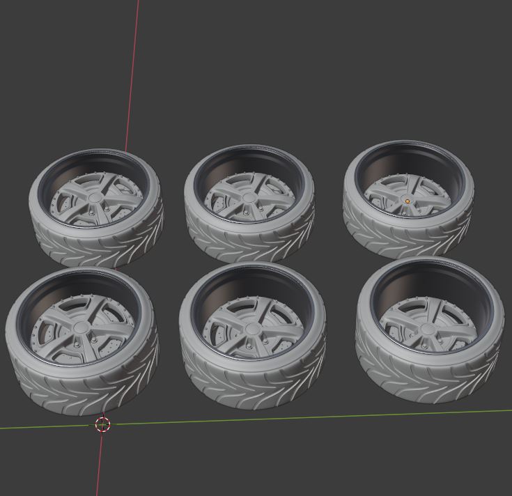 3D file VIZ Muscle Wheel Set front and rear 3 Offsetsă»3D printable ...