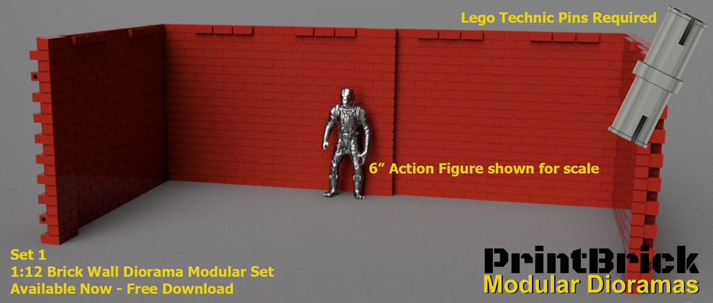 Free 3D file MODULAR DIORAMA BACKGROUND FOR 6" ACTION FIGURES 1:12 ...