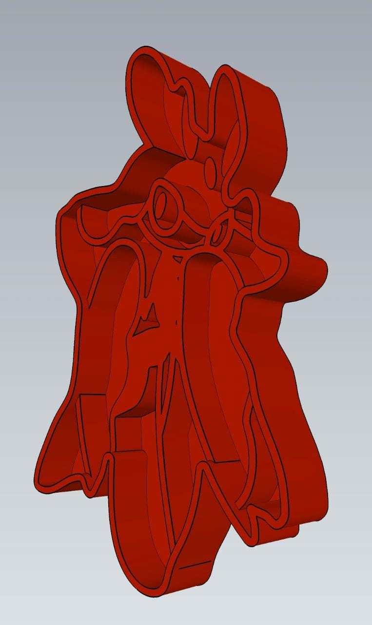 STL file AMAZING POKEMON Lurantis COOKIE CUTTER STAMP CAKE DECORATING 🐉 ...