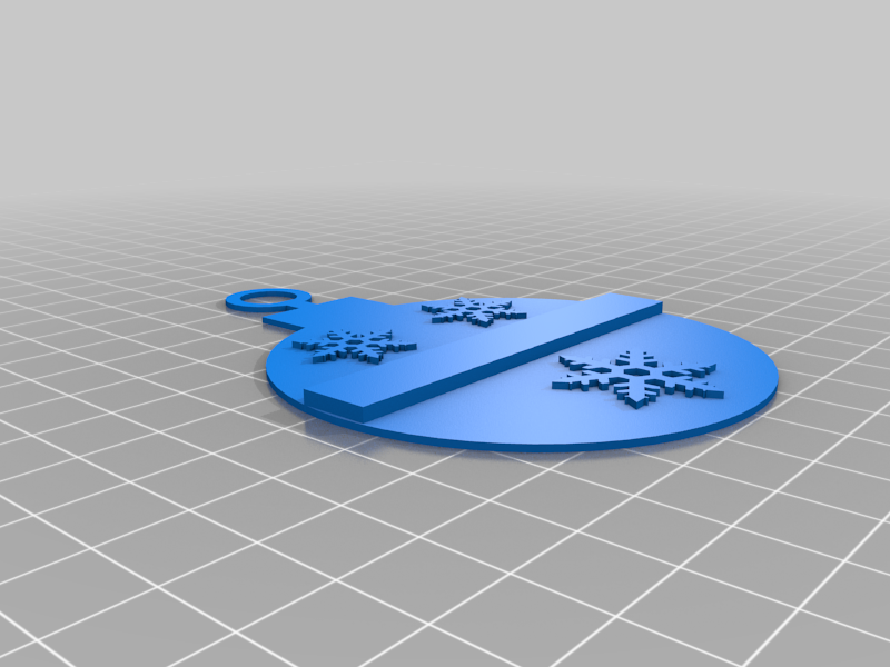 Free STL file Thin blue line Christmas tree ornaments. 🎄・3D printable