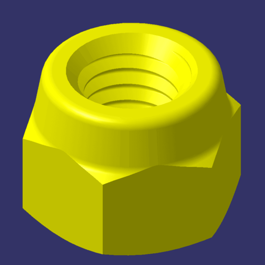 Download STL file Nut M6 / Nuts M6 • Template to 3D print ・ Cults