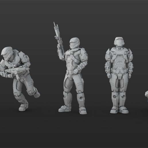 Download STL file Halo Spartan IV Figure Set 01 ??? 3D printable model