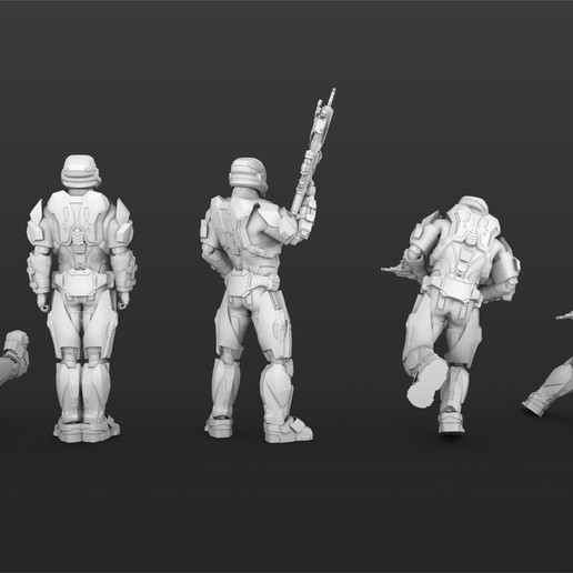 Download STL file Halo Spartan IV Figure Set 01 ??? 3D printable model