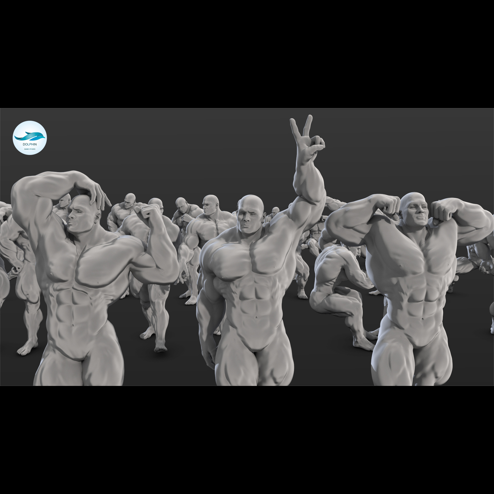 3D file Body builder Figures Set 02・Model to download and 3D print・Cults