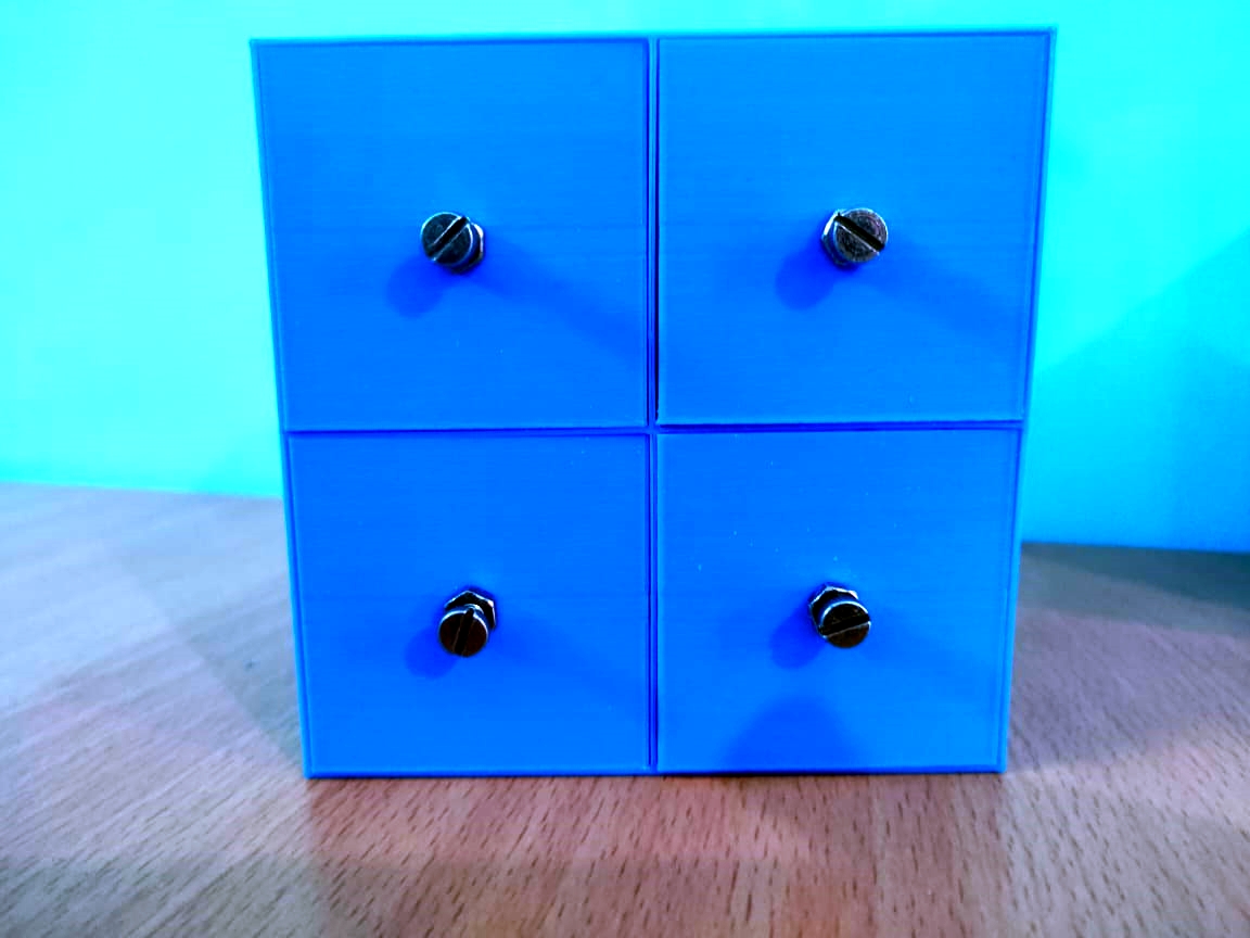 Free STL file 4 Grid storage box・3D printing template to download・Cults