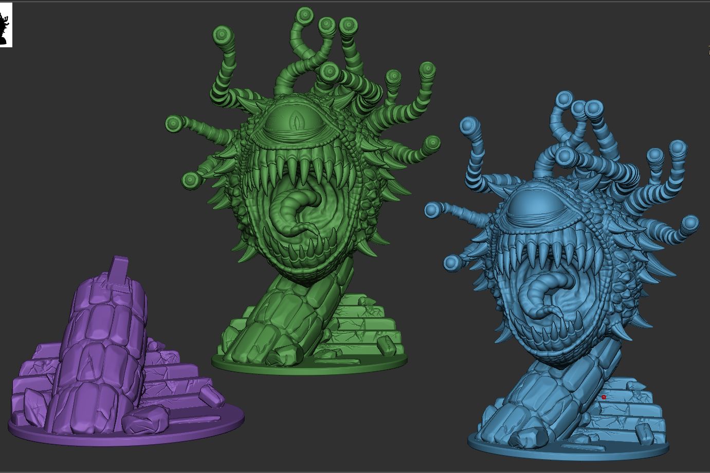 STL file Beholder DnD Monster 👹・3D printable design to download・Cults