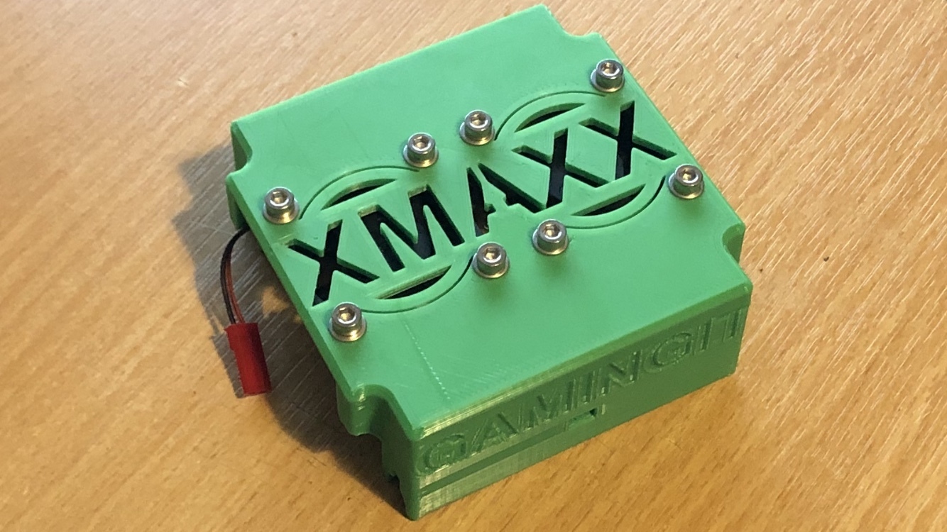 STL file TRAXXAS XMAXX Dual Fan Motor Cooler (Or ESC)・Template to