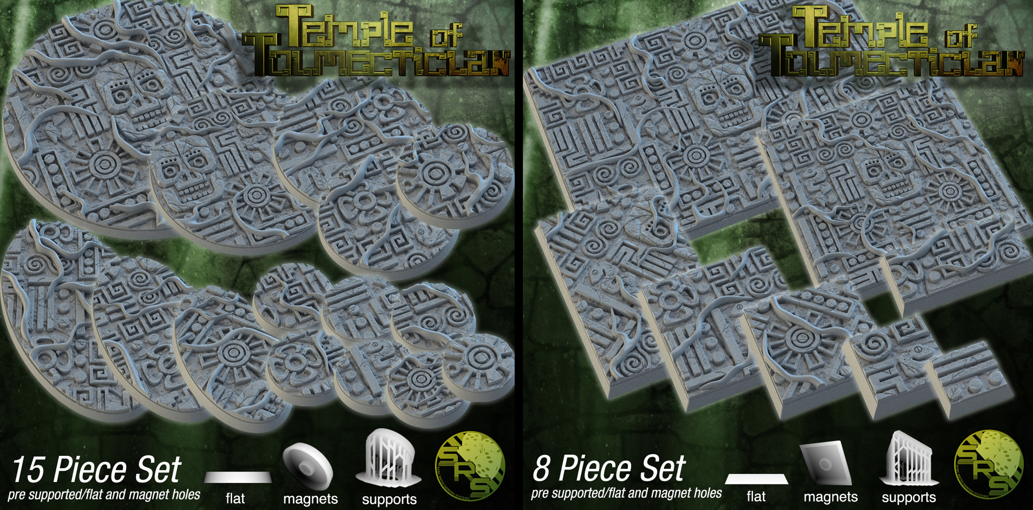 3D file Aztec Bases 🟪・3D printing idea to download・Cults