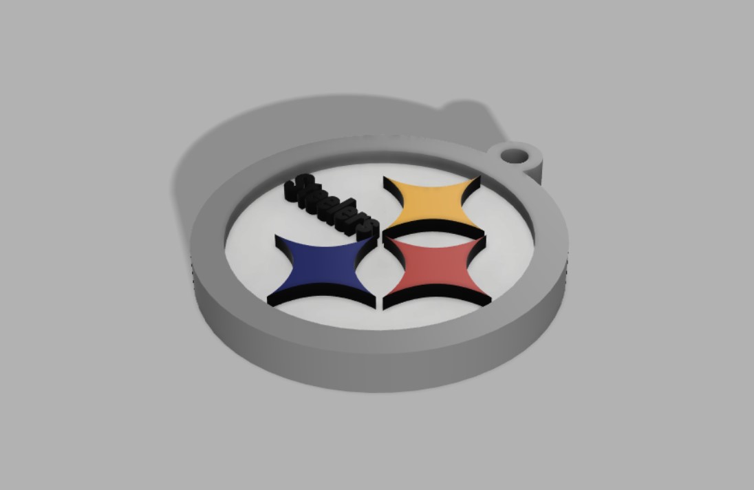 Free STL file Steelers Keychain 🗝️・3D printer model to download・Cults