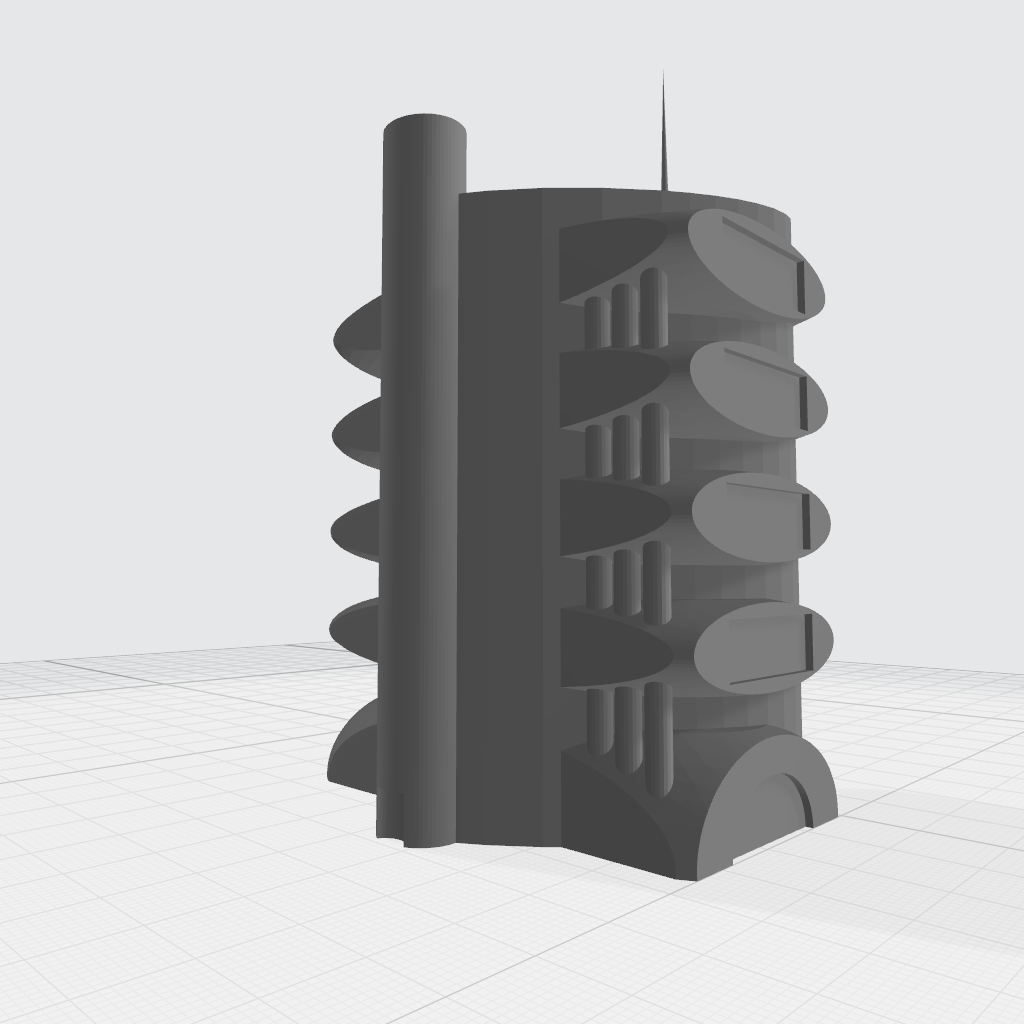 Free STL file Retrofuturistic Mechwarrior / Battletech building・3D ...