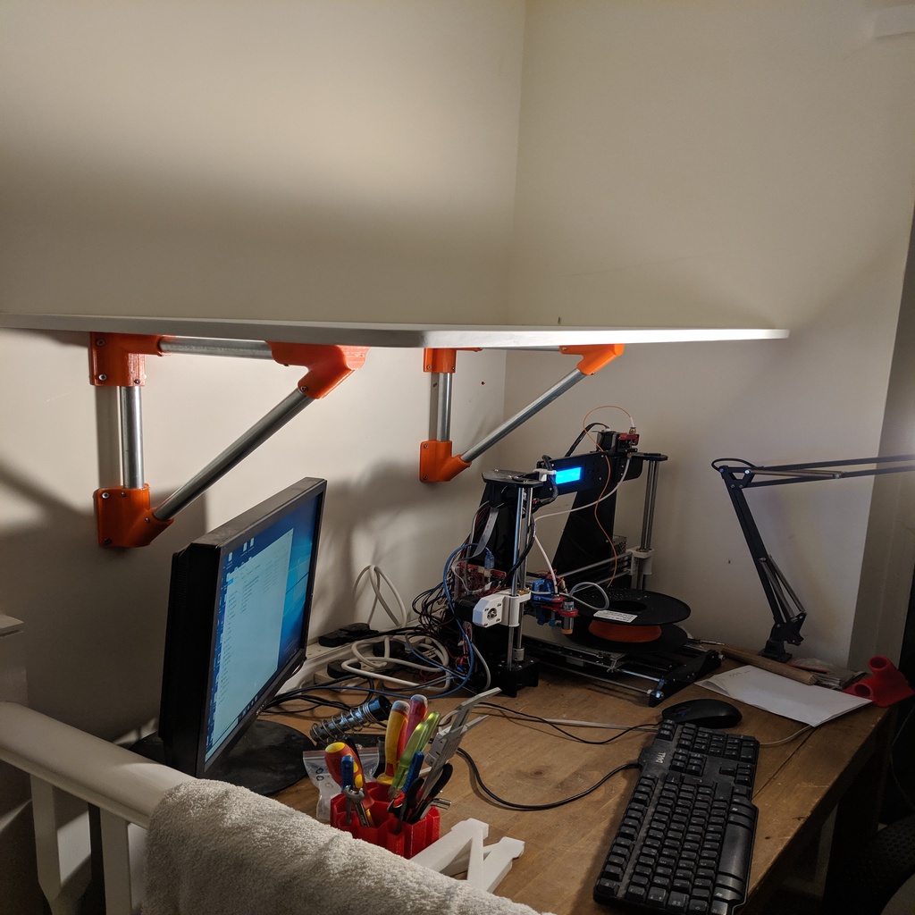 Free 3D file Conduit/Emt shelf Brackets・3D print design to download・Cults