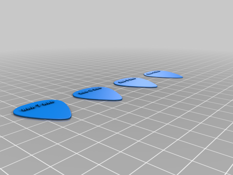 Free STL file Guitar Pick with Grip・3D printing model to download・Cults