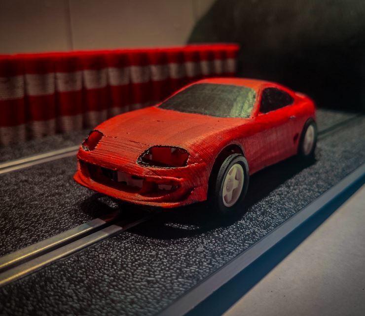 STL file Toyota supra scalextric car complete 🚗・3D printing template to  download・Cults