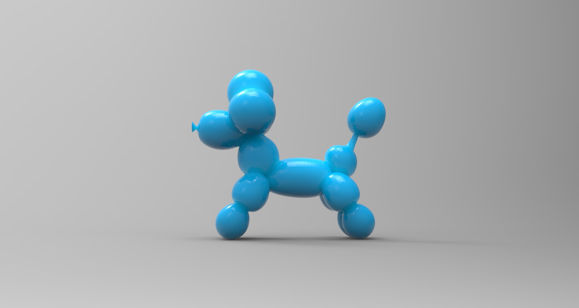 STL file balloon art dog #1・3D printing template to download・Cults