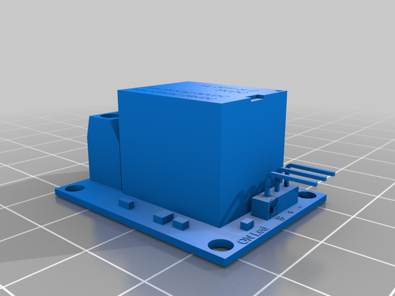 Free 3D file Power Relay Module Board 3D model・3D printing template to