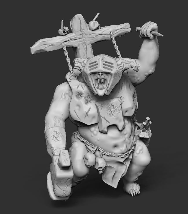 STL file Crucifixion Demon・Template to download and 3D print・Cults