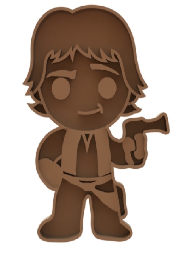 Han Solo Star wars cookie cutter