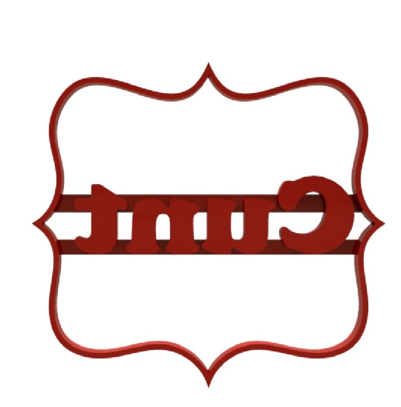 STL file CUNT cookie cutter・Model to download and 3D print・Cults