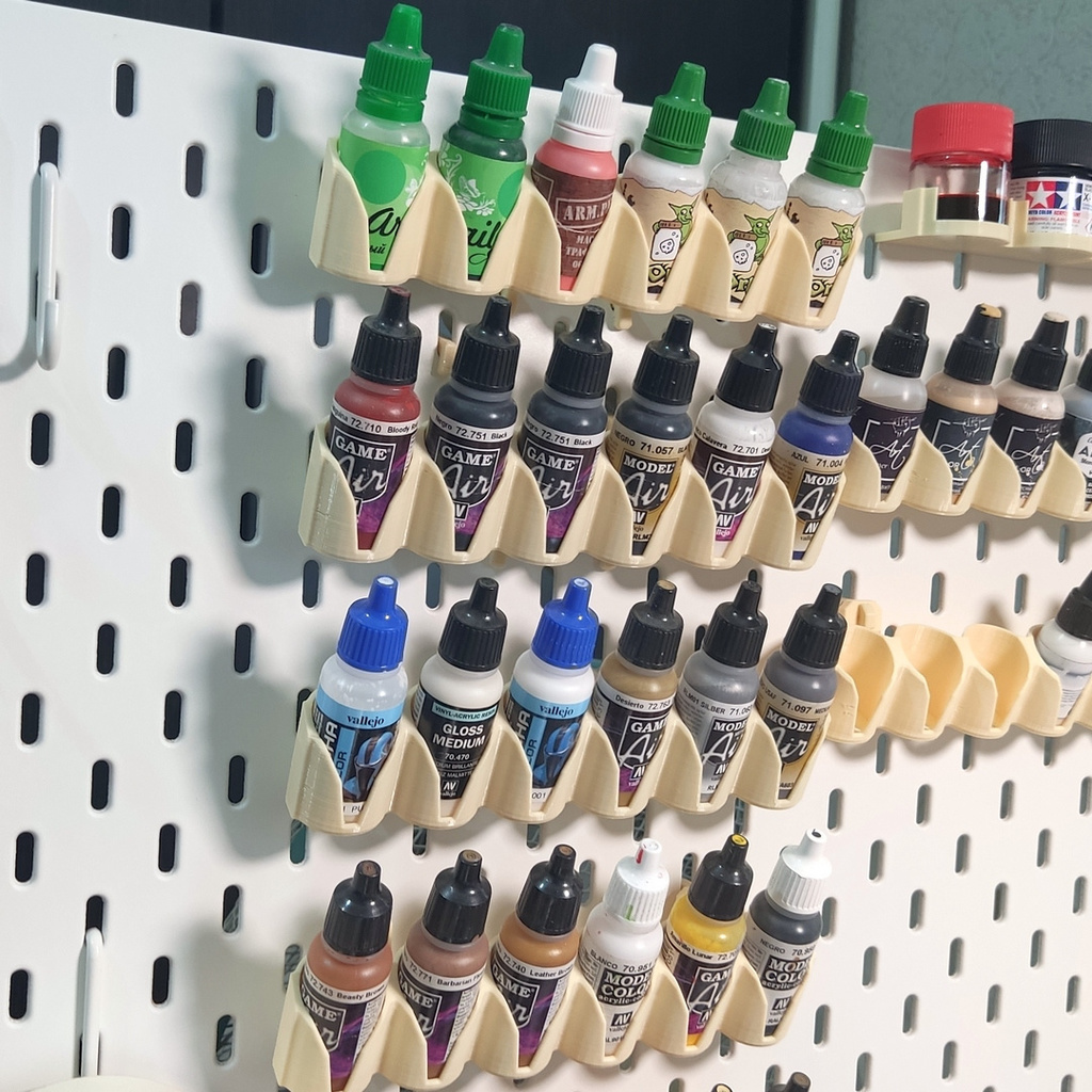 Free STL file 25mm dropper bottle holder for IKEA Skadis 🍾・Design to download and 3D print・Cults