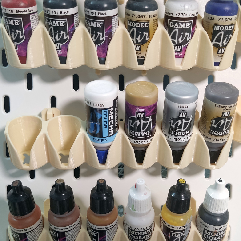 Free STL file 25mm dropper bottle holder for IKEA Skadis 🍾・Design to download and 3D print・Cults