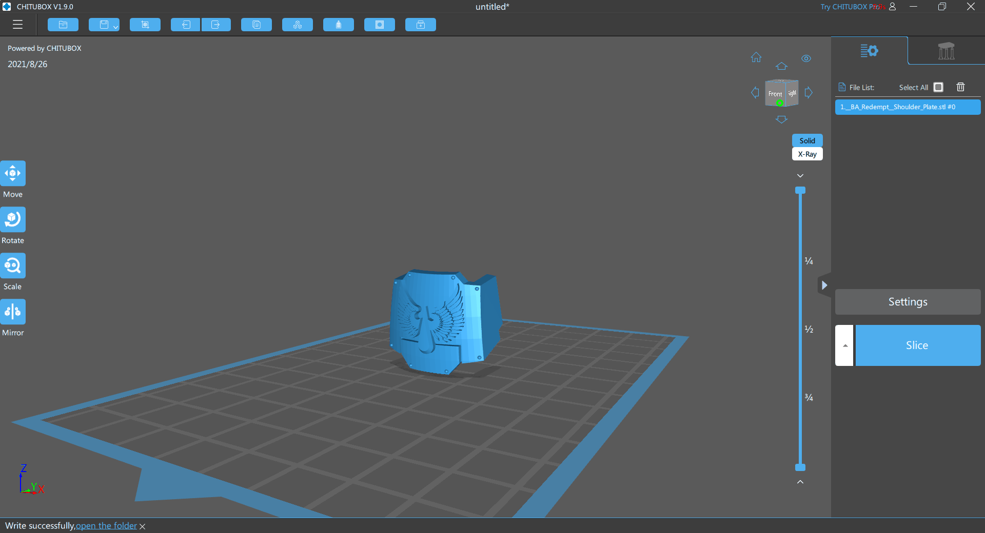 Free STL file Blood Angels Redemptor Should Plate 🩸・3D printer design