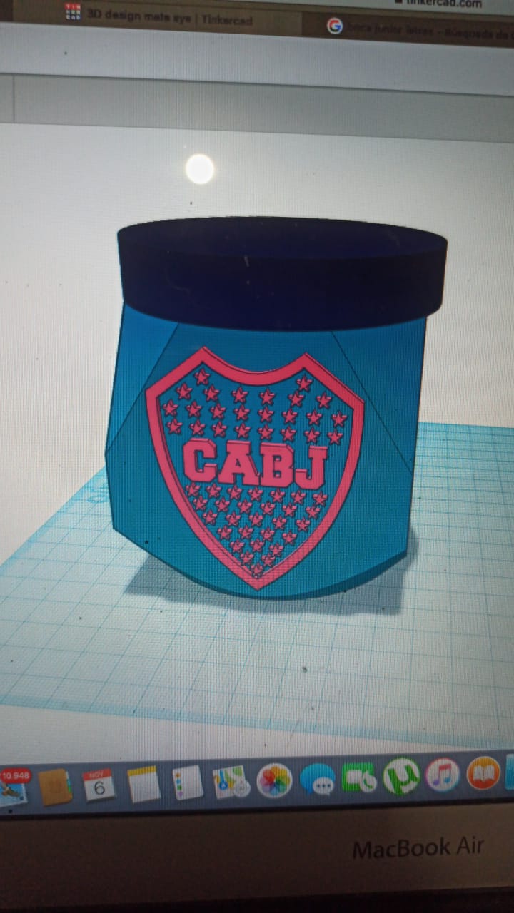 STL file Boca Juniors Geometric Mate・3D printing model to download・Cults