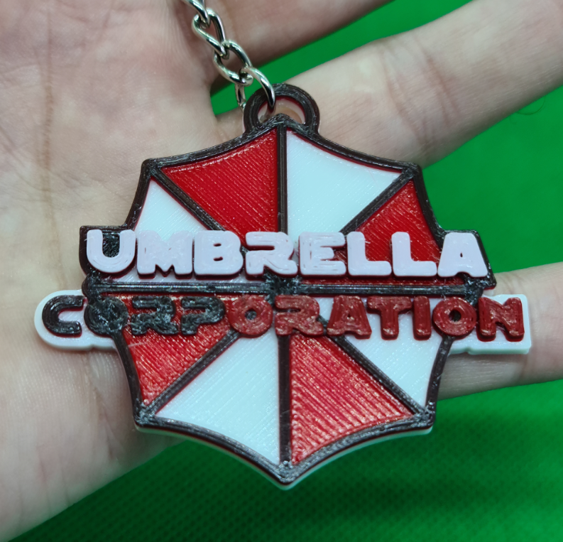 STL file key ring umbrella (residual evil)・3D printer model to download